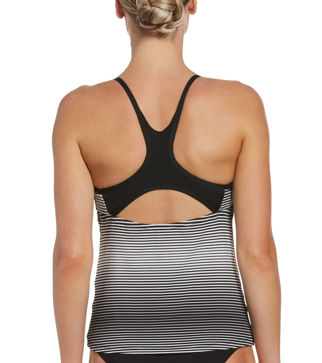 Nike Women's Stripe Racerback Tankini Top - Image 9