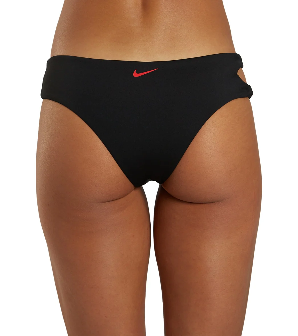 Nike Women's Swoosh Block Asymmetrical Bikini Bottom - Image 10
