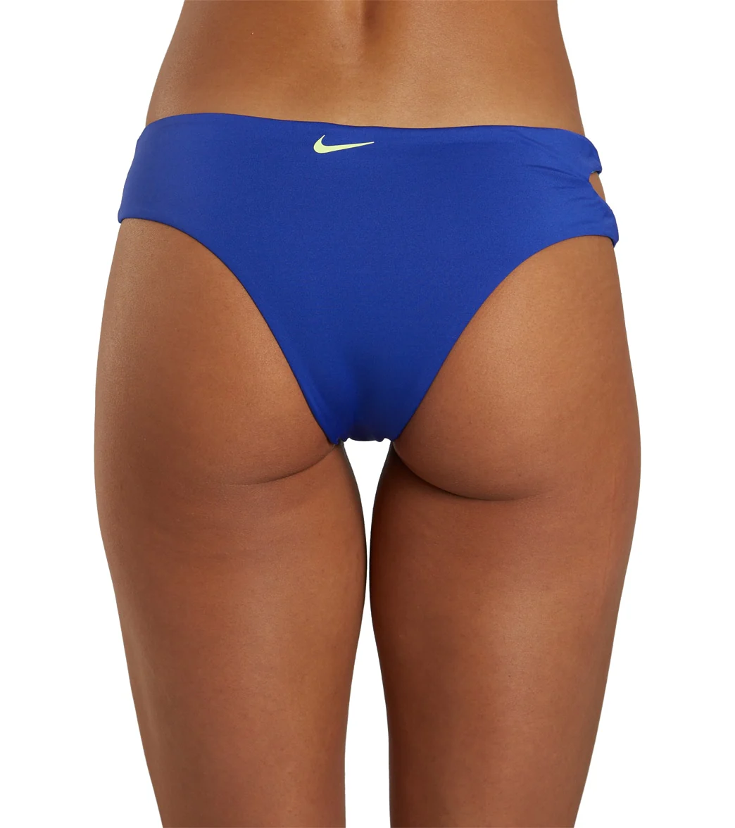 Nike Women's Swoosh Block Asymmetrical Bikini Bottom - Image 3