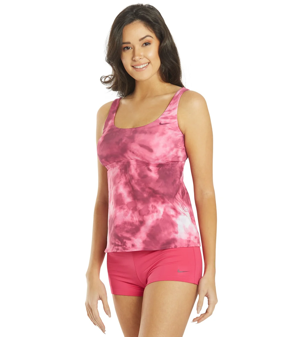 Nike Women's Tie Dye Scoop Neck Tankini Top - Image 5