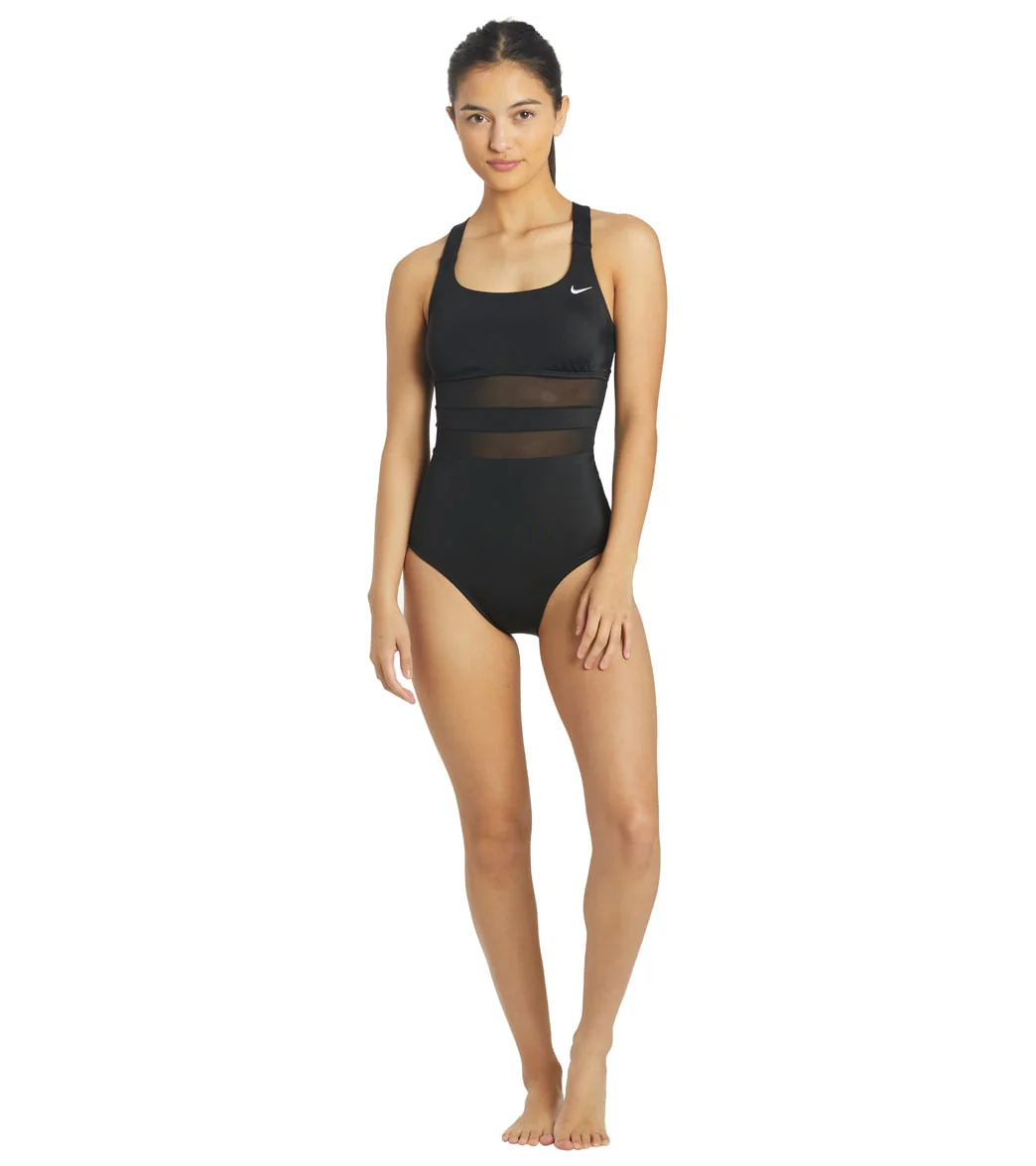 Nike Women's V Back One Piece Swimsuit - Image 17
