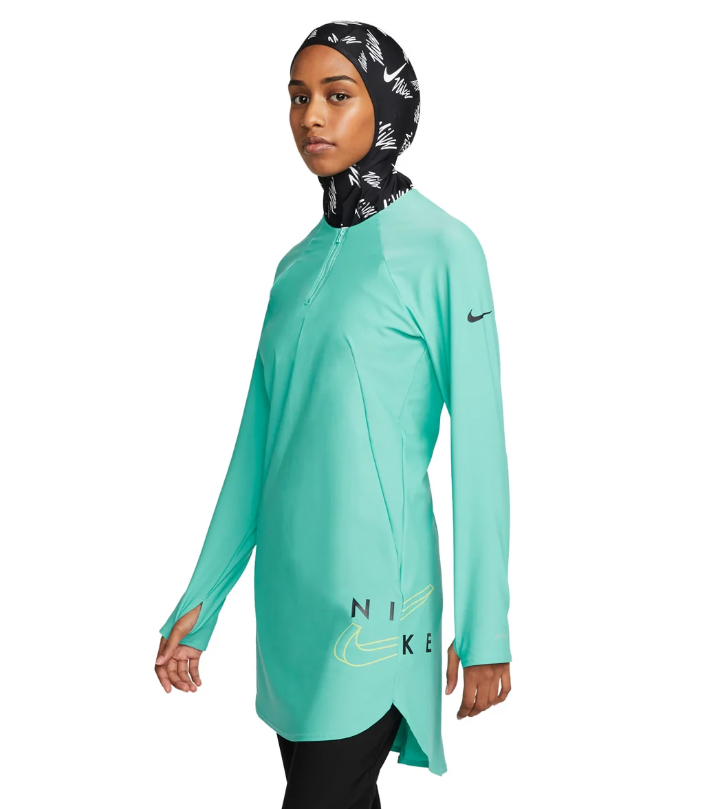 Nike Women's Victory Logo Full Coverage Swim Tunic - Image 14