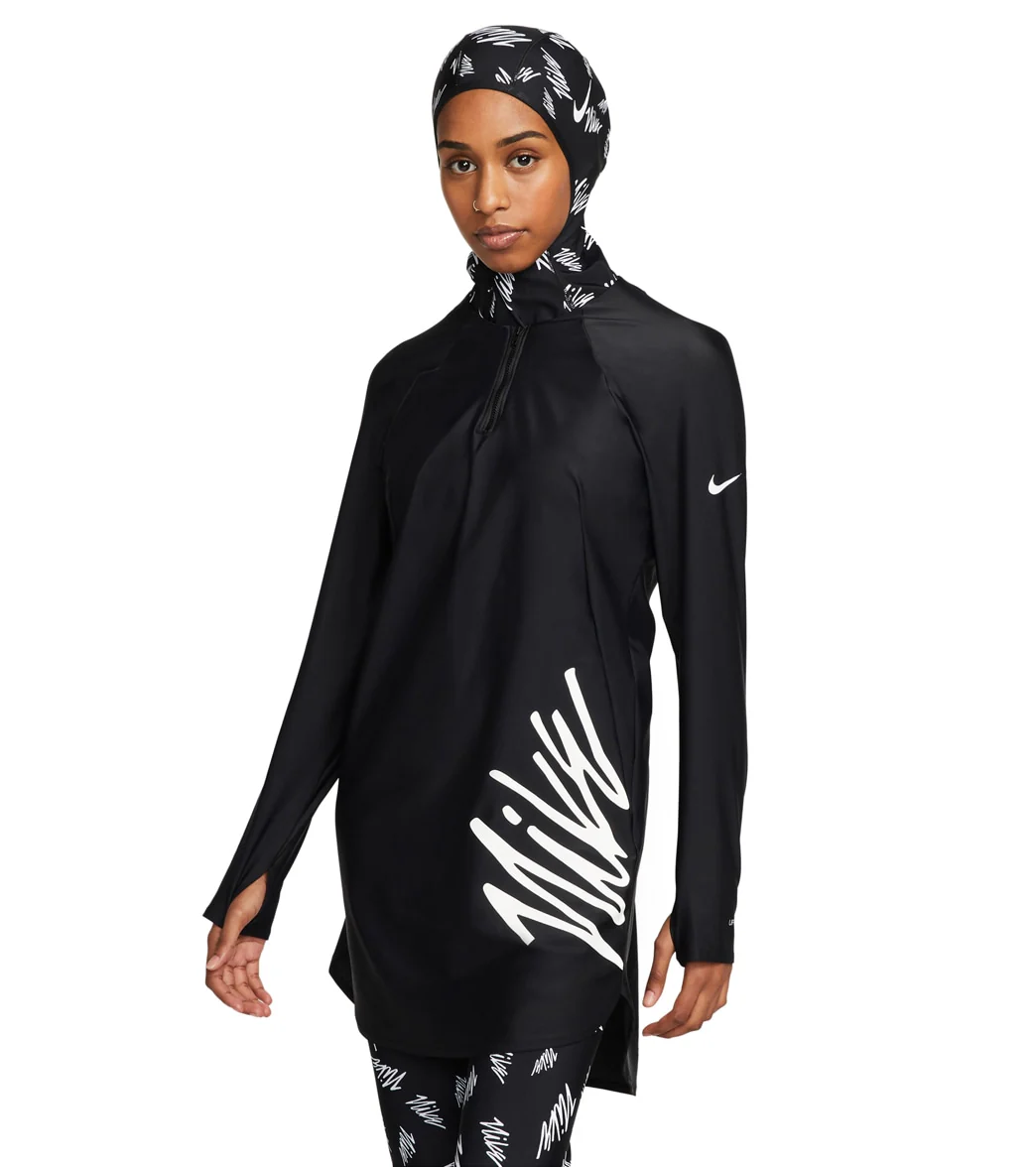 Nike Women's Victory Logo Full Coverage Swim Tunic - Image 15