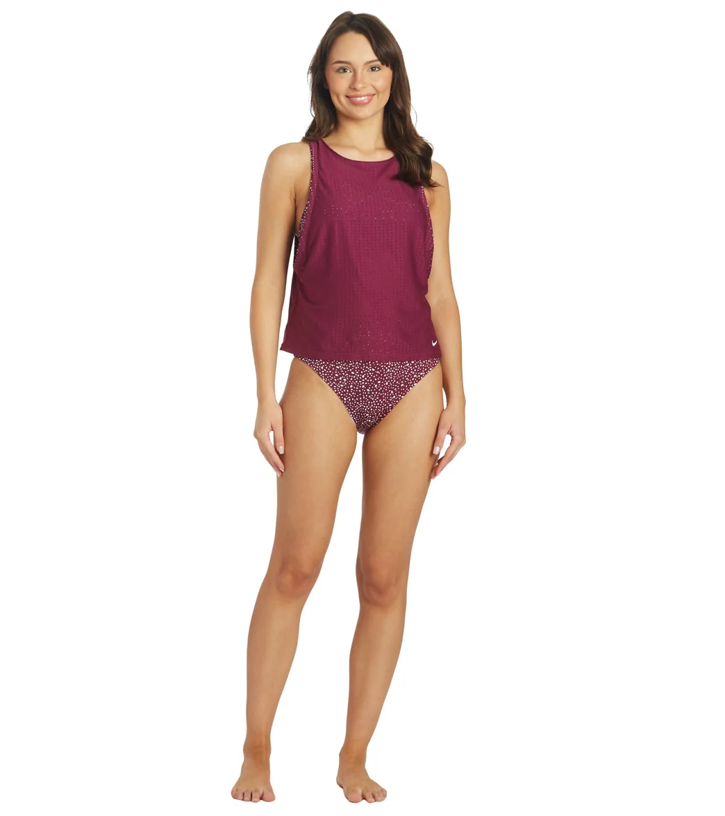 Nike Women's Water Dots Convertible Layered Tankini Top - Image 4