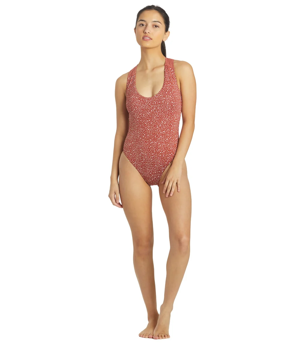 Nike Women's Water Dots Keyhole Back One Piece Swimsuit - Image 4
