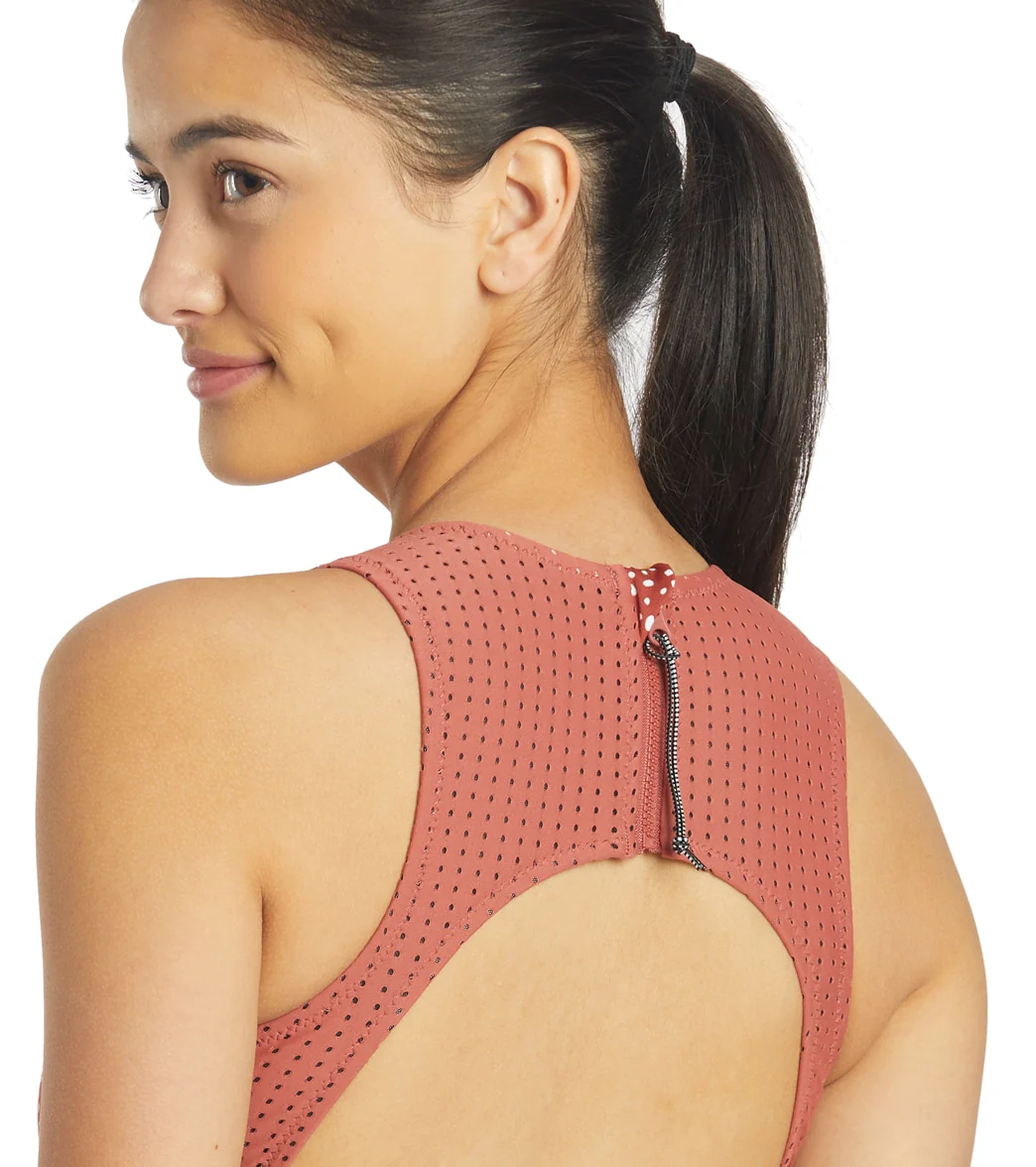 Nike Women's Water Dots Keyhole Back One Piece Swimsuit - Image 6