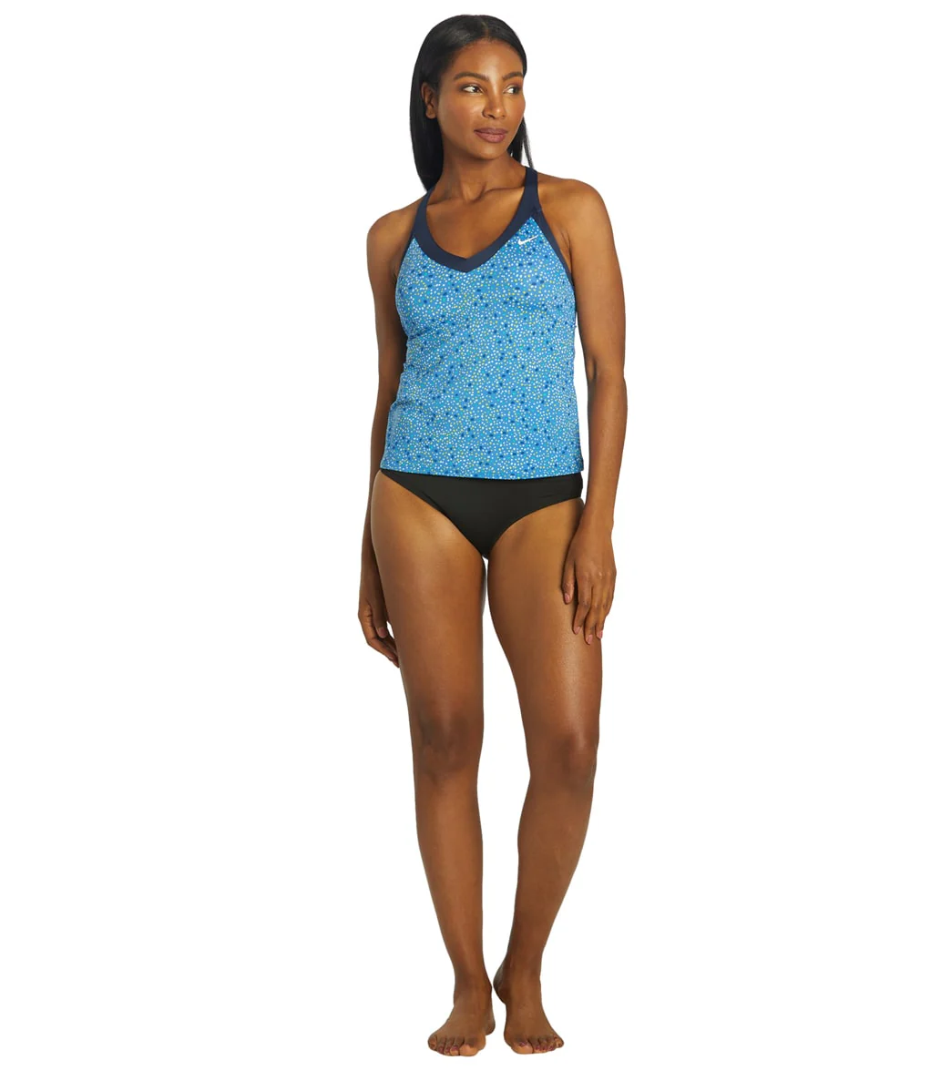 Nike Women's Water Dots V-Neck Tankini Top - Image 11