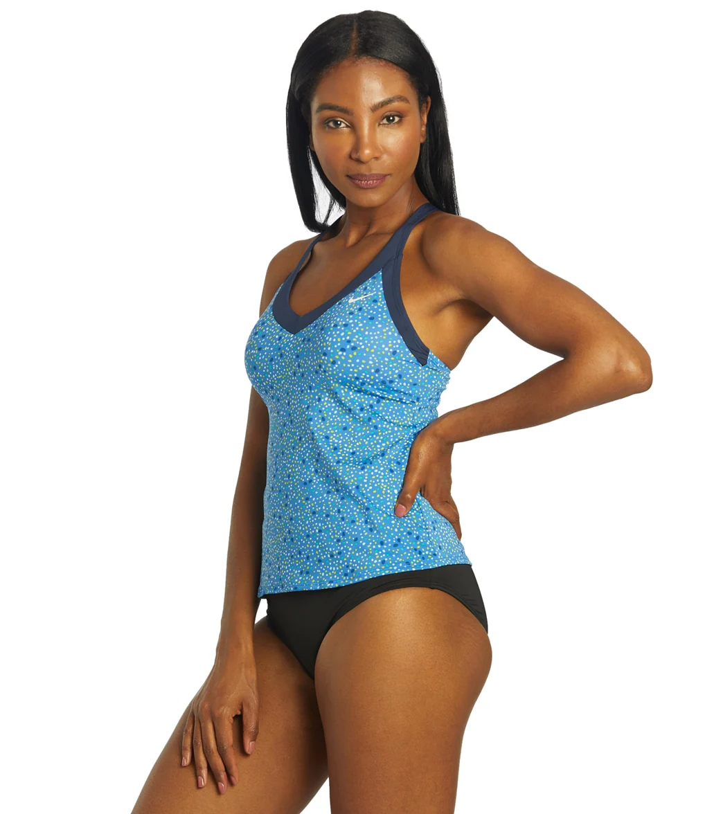 Nike Women's Water Dots V-Neck Tankini Top - Image 12