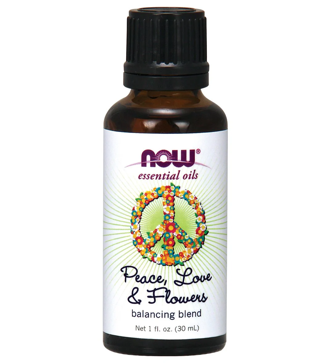 NOW Peace, Love & Flowers Oil Blend 1 oz