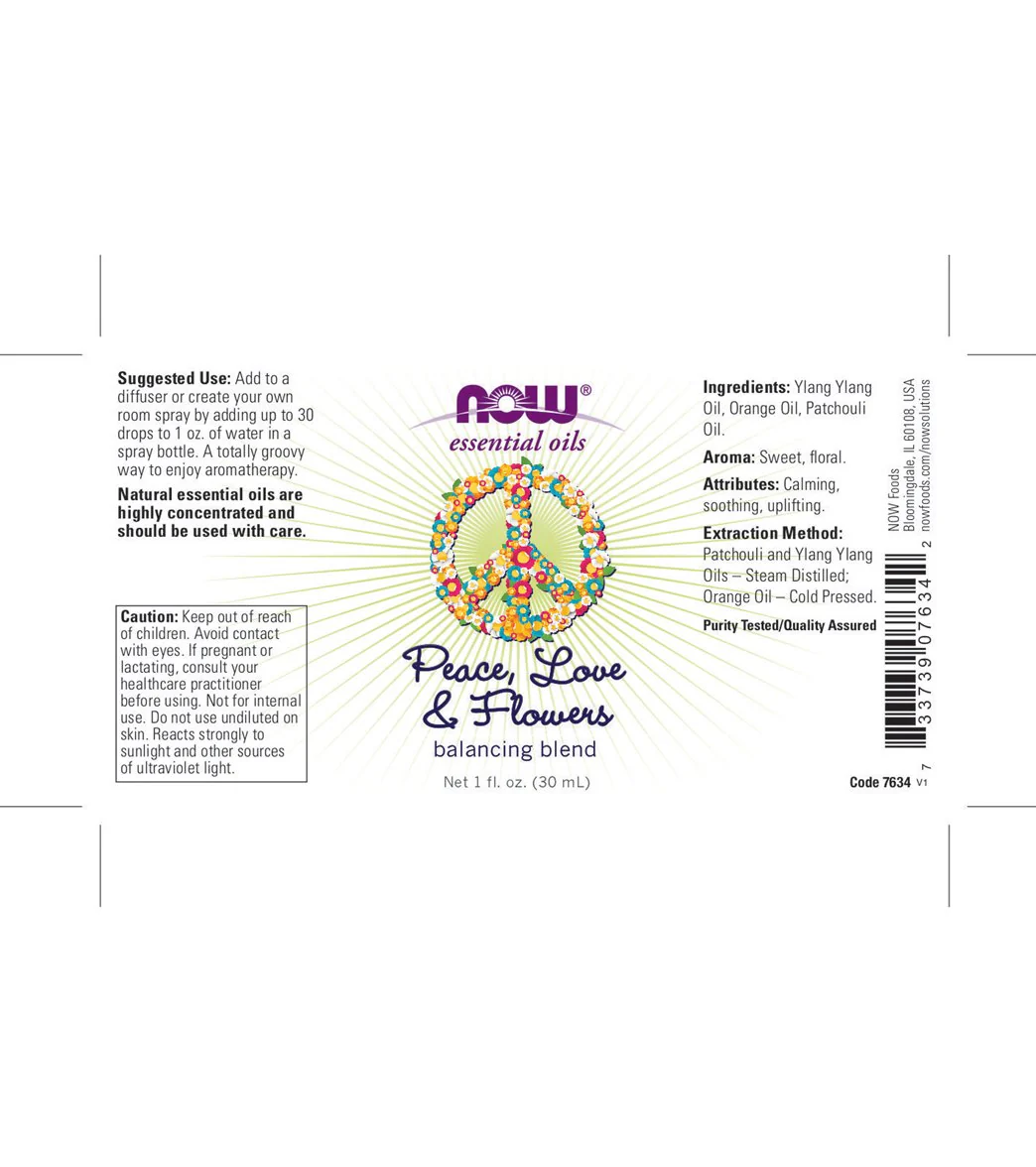 NOW Peace, Love & Flowers Oil Blend 1 oz - Image 2