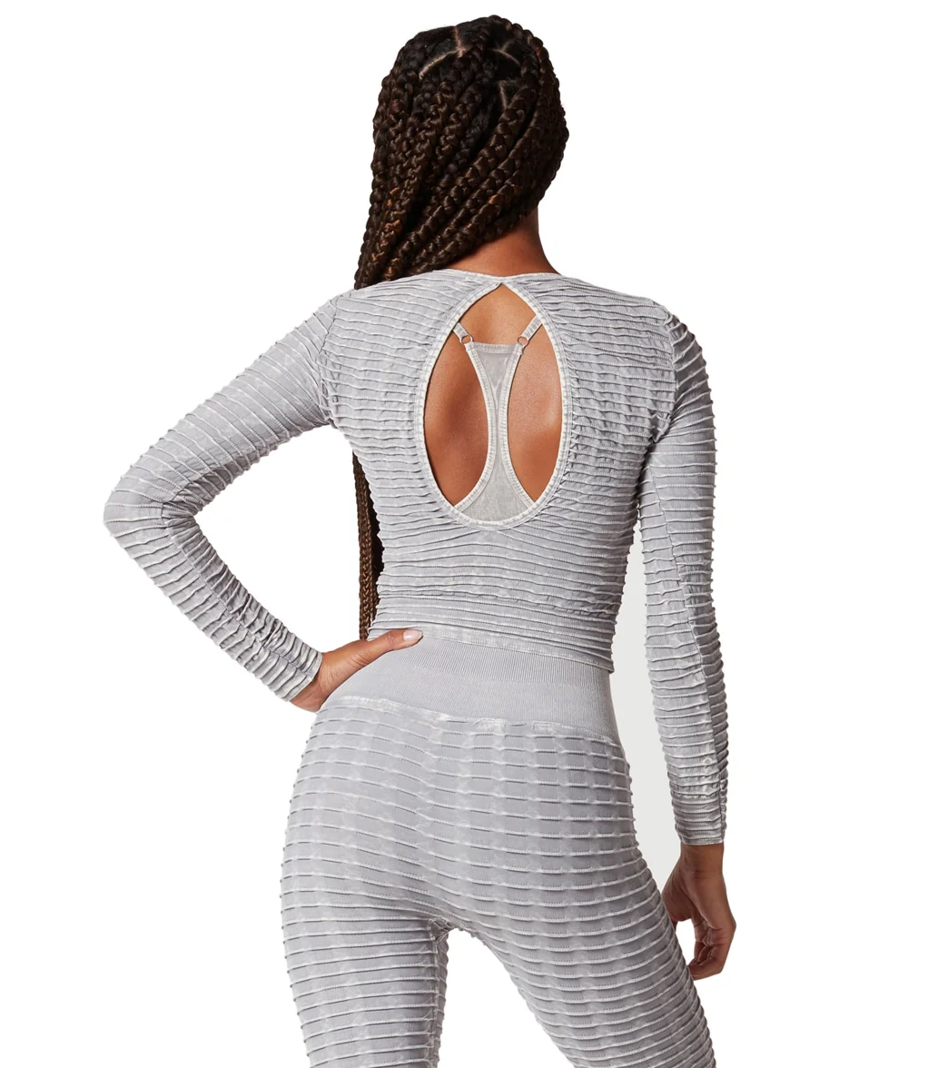 NUX Pucker Up Long Sleeve Mineral Wash - Image 3