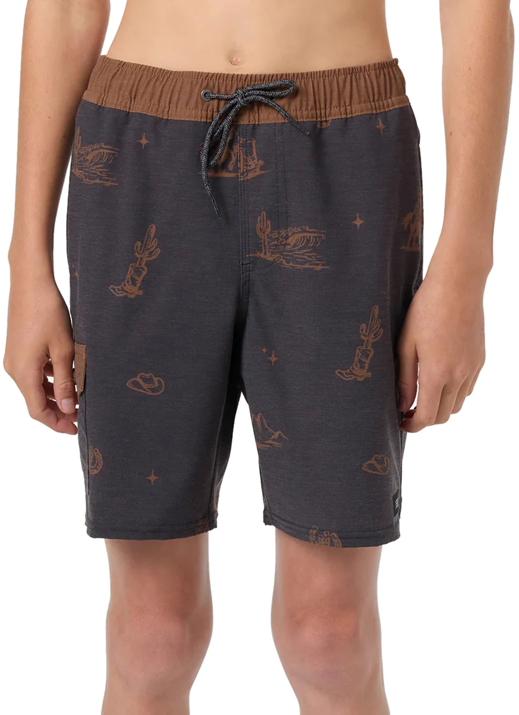 O'Neill Boys' Hermosa Phantom Retro 16" Elacstic Waist Swim Trunk (Big Kid)