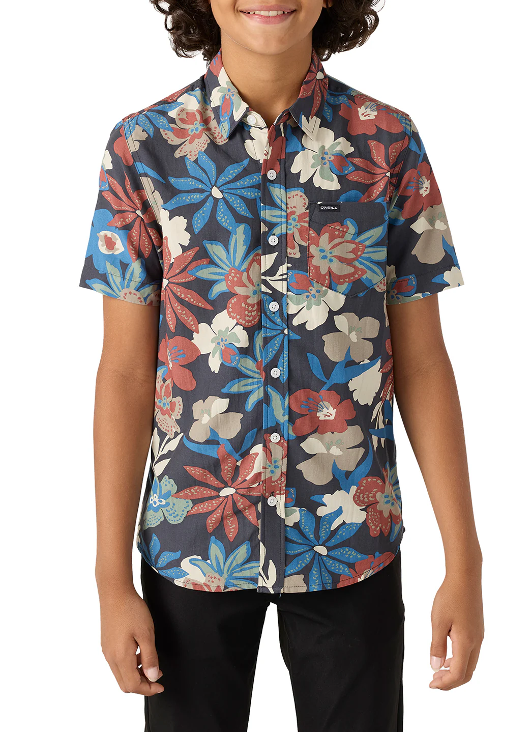 O'Neill Boys' Oasis Eco Short Sleeve Button Down Shirt (Big Big) - Image 13