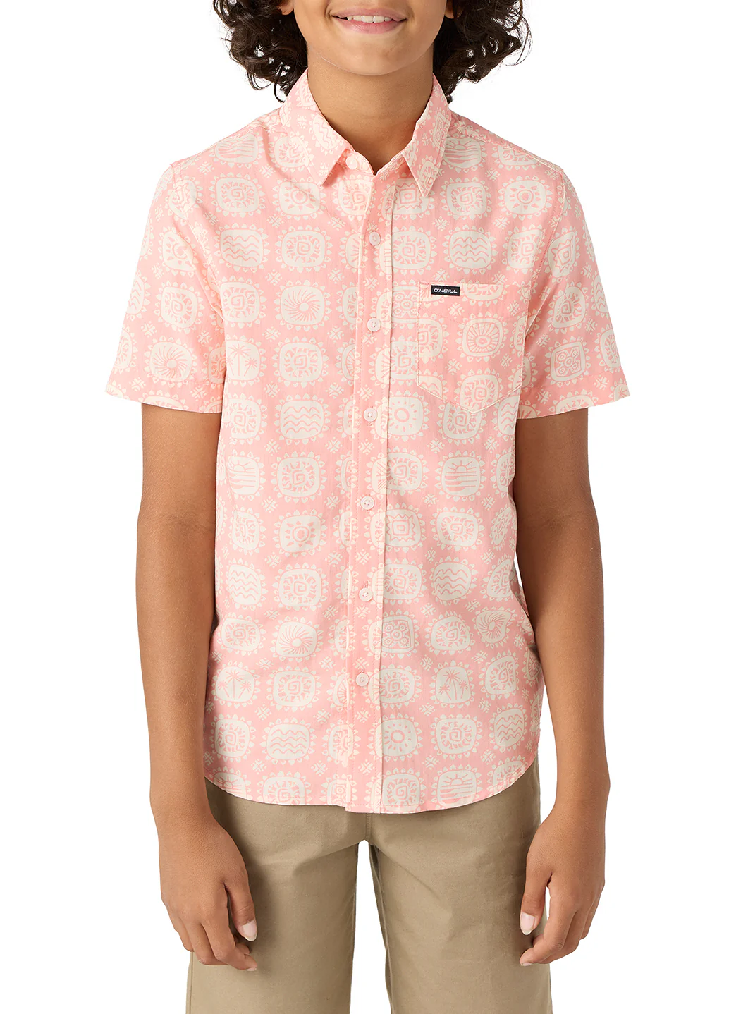 O'Neill Boys' Oasis Eco Short Sleeve Button Down Shirt (Big Big) - Image 7