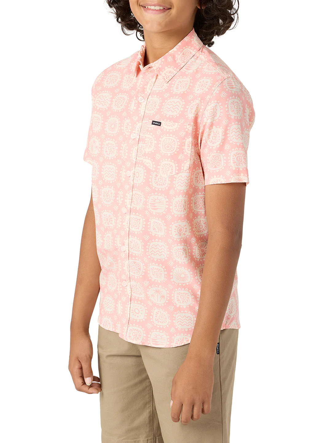 O'Neill Boys' Oasis Eco Short Sleeve Button Down Shirt (Big Big) - Image 9