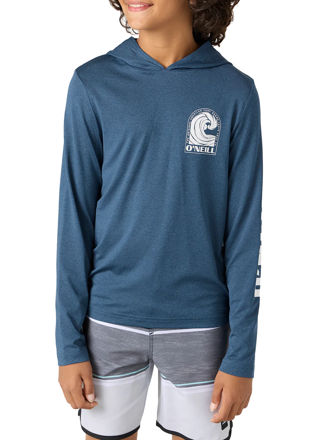 O'Neill Boys' Trvlr UPF 50+ Peak Long Sleeve Rash Guard (Big Kid) - Image 3