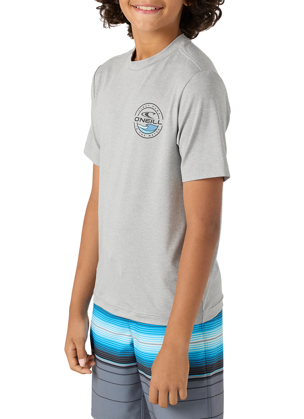 O'Neill Boys' Trvlr UPF 50+ Peak Short Sleeve Rash Guard (Big Kid) - Image 3