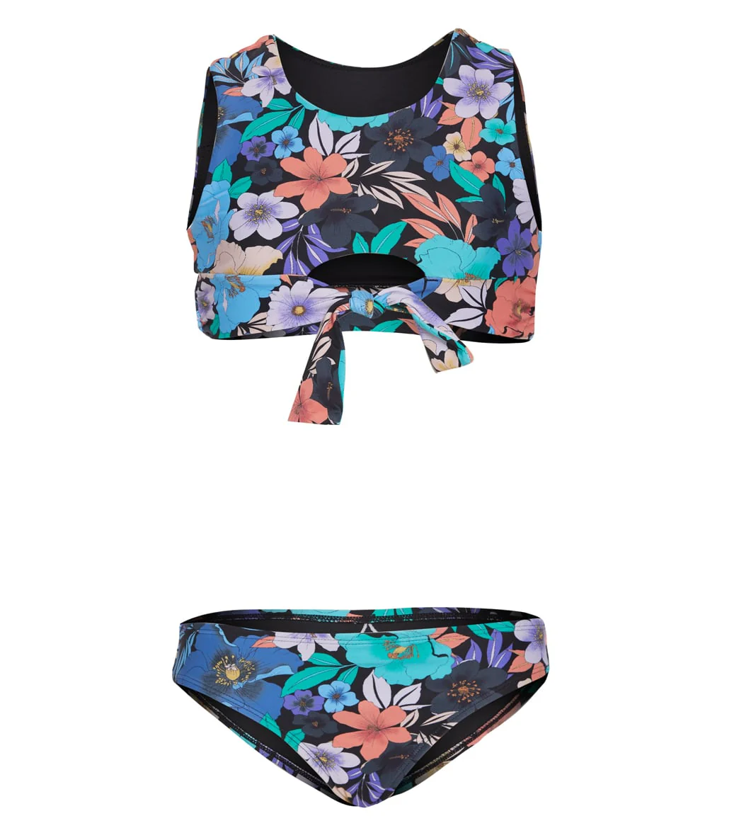 O'Neill Girls' Abbie Floral High Neck Two Piece Bikini Set (Big Kid) - Image 4