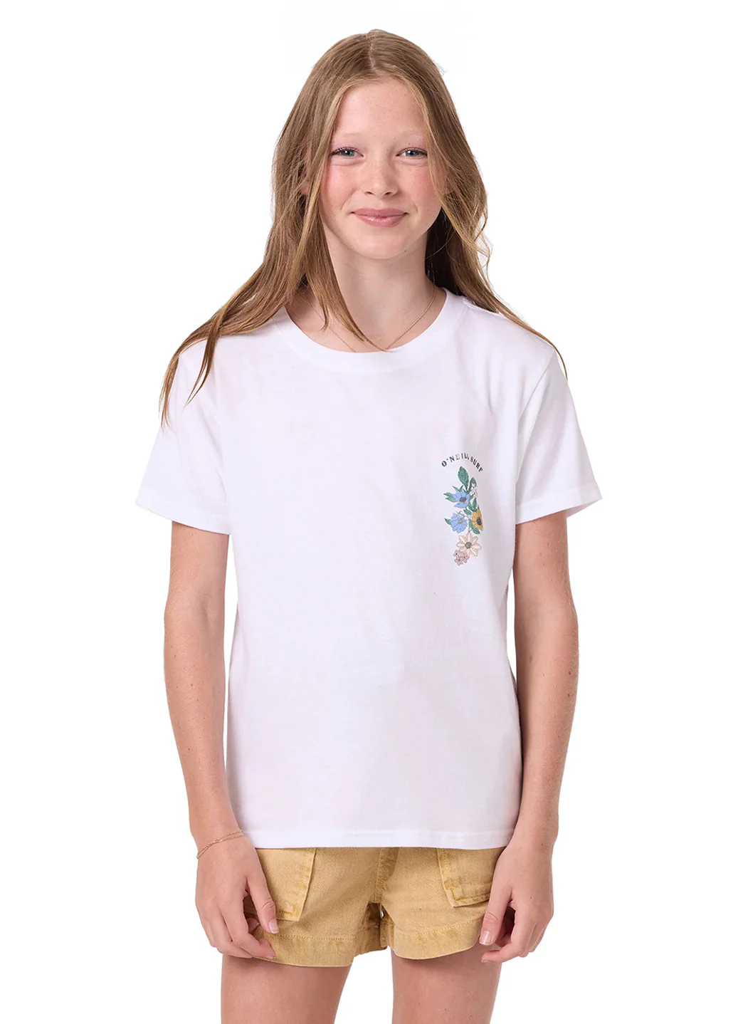 O'Neill Girls' Angie Short Sleeve Tee (Big Kid)