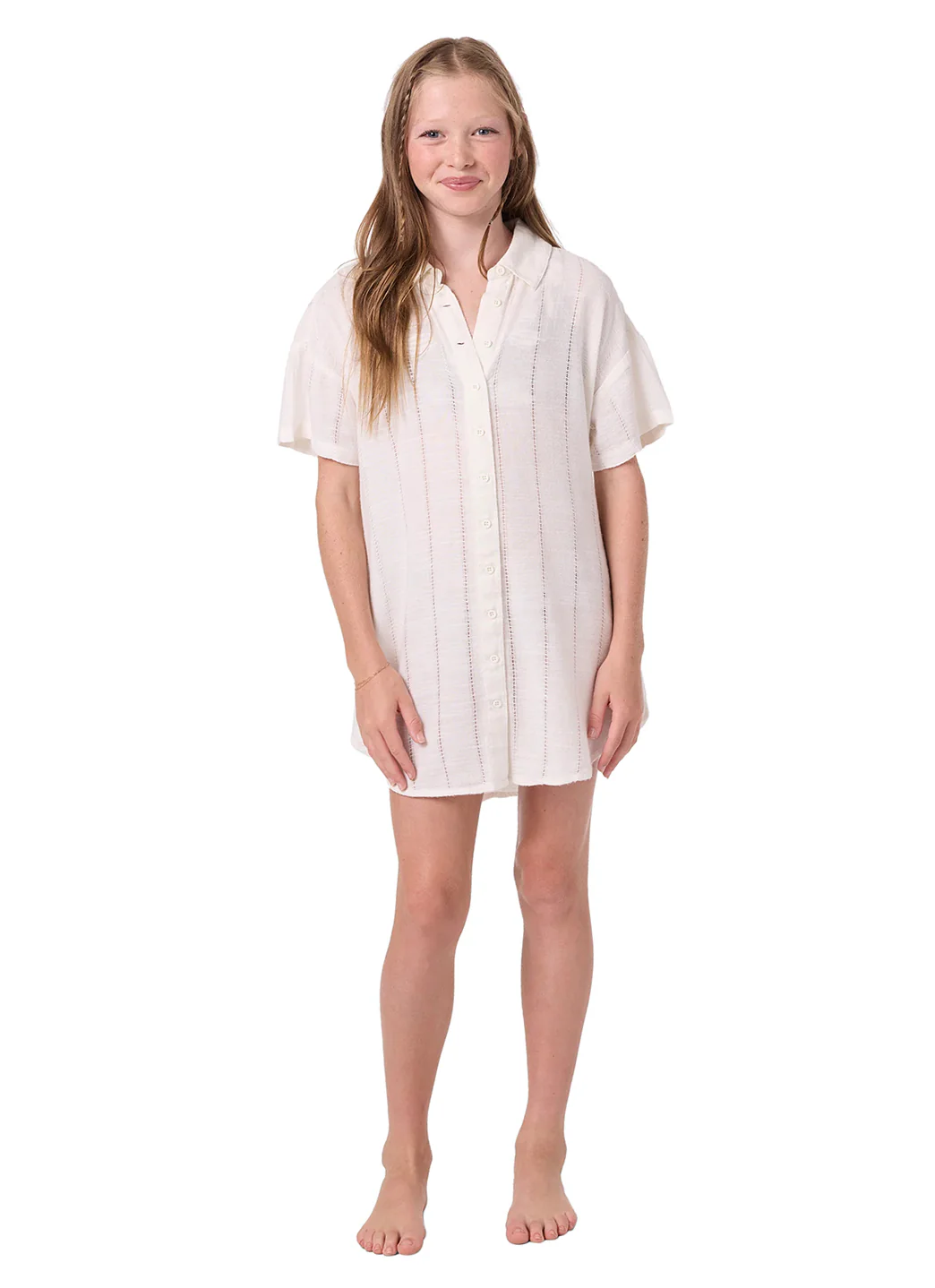 O'Neill Girls' Kyra Button Down Cover Up (Big Kid) - Image 6