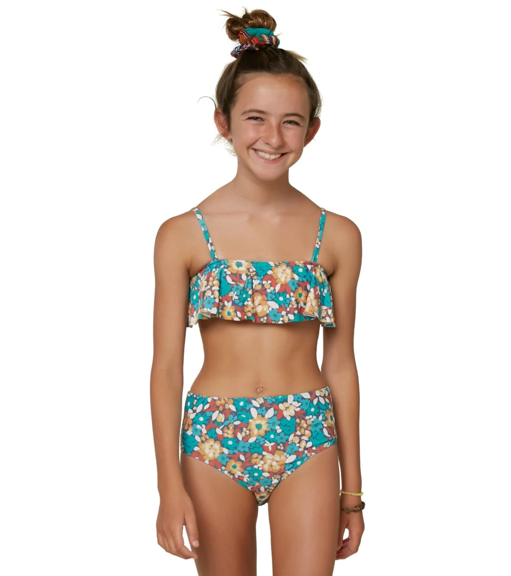 O'Neill Girls' Lani Ditsy Ruffle Two Piece Bikini Set - Image 6