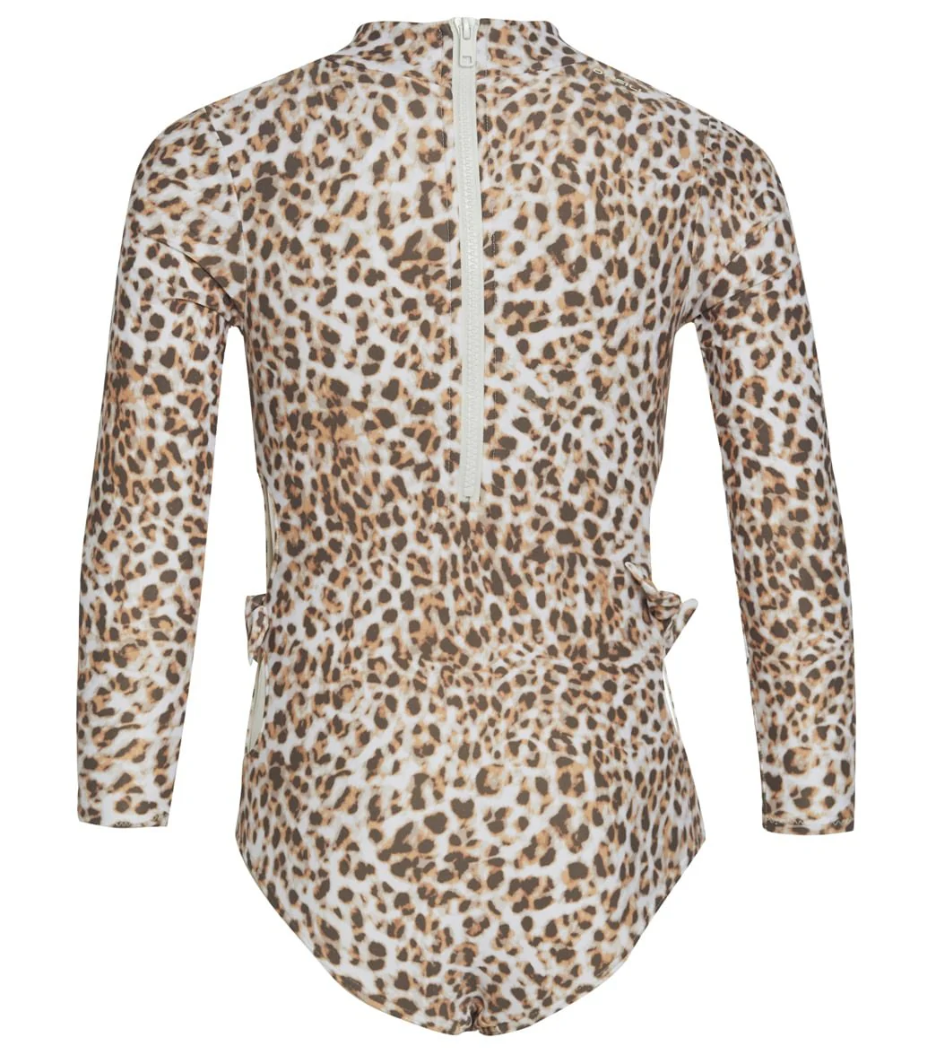 O'Neill Girls' Leo Tie Side Long Sleeve One Piece Swimsuit (Little Kid, Big Kid) - Image 2
