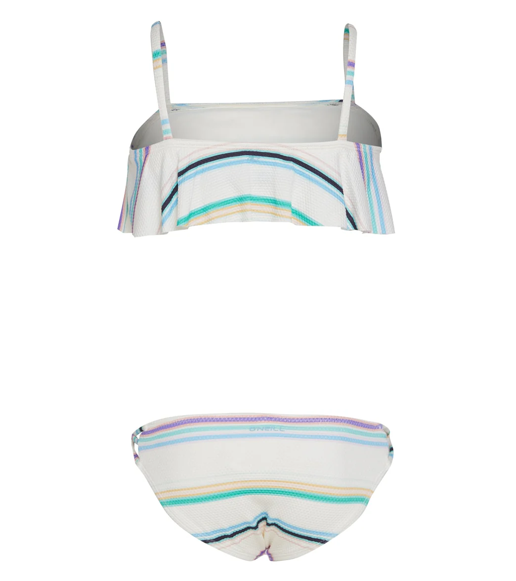 O'Neill Girls' Lowtide Ruffle Bralette Two Piece Bikini Set (Big Kid) - Image 2