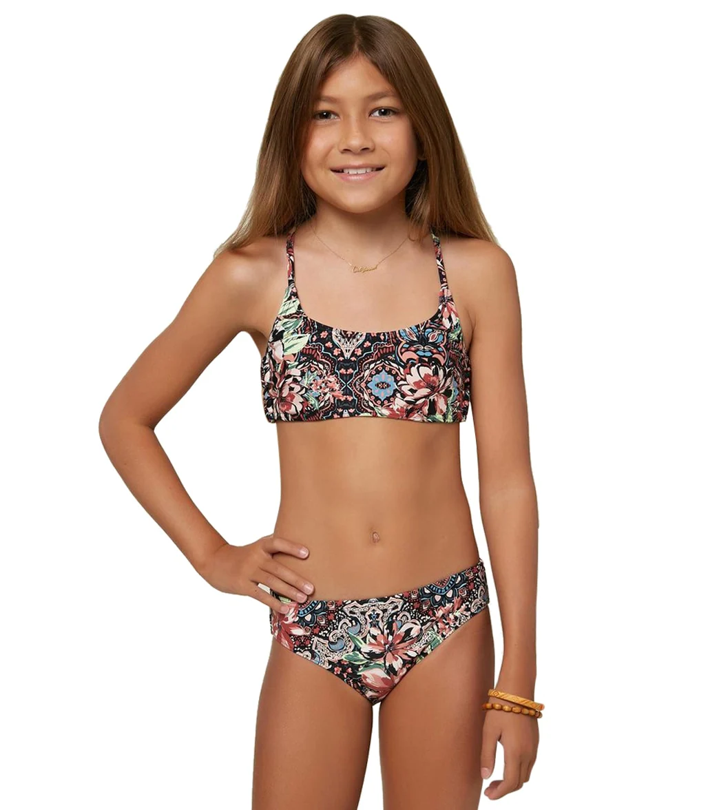 O'Neill Girls' Naples Strappy Side Bralette Bikini Set - Image 5