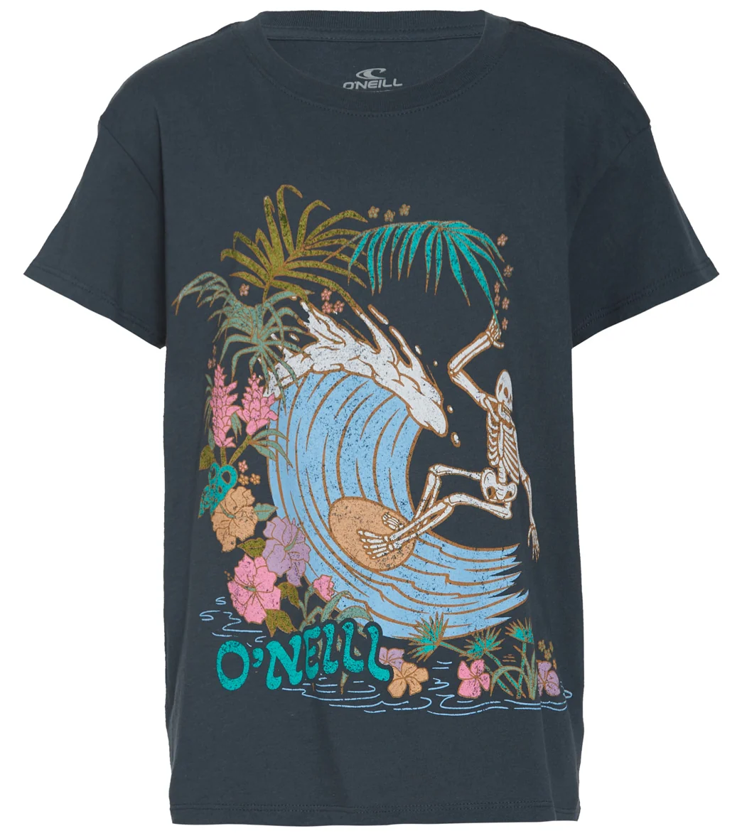 O'Neill Girls' Seas The Day Short Sleeve Tee (Little Kid, Big Kid)