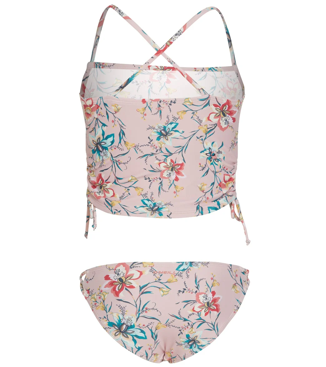 O'Neill Girls' Sydney Floral Cinch Tankini Swim Set (Little Kid, Big Kid) - Image 2