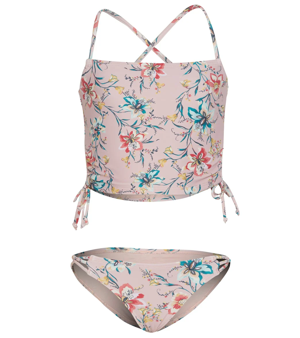 O'Neill Girls' Sydney Floral Cinch Tankini Swim Set (Little Kid, Big Kid) - Image 5
