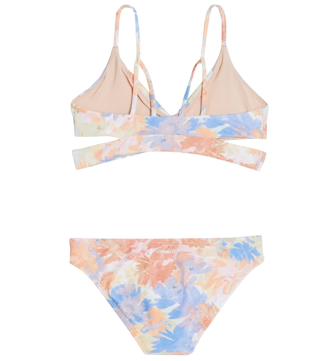 O'Neill Girls' Wildflowers Wrap Two Piece Bikini Set (Little Kid, Big Kid) - Image 2