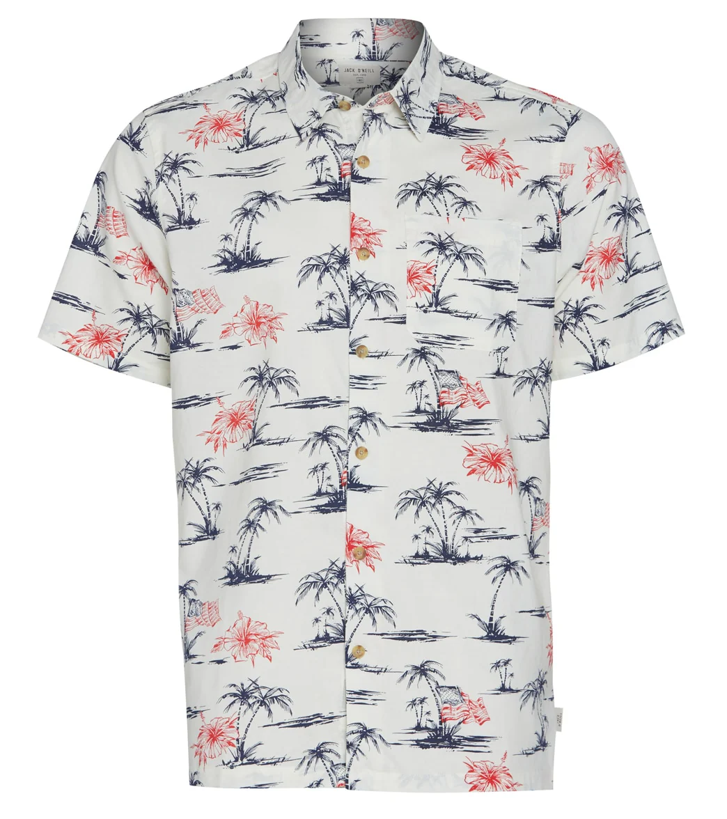 O'Neill Men's United Shores Short Sleeve Button Up Shirt - Image 5