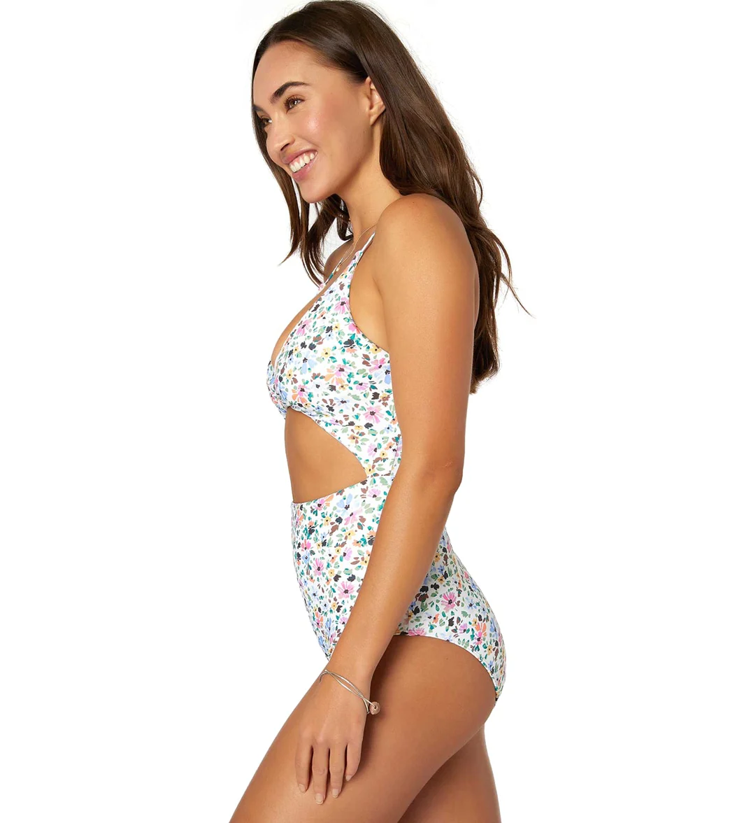 O'Neill Women's Maggie Ditsy Twisted One Piece Swimsuit - Image 2