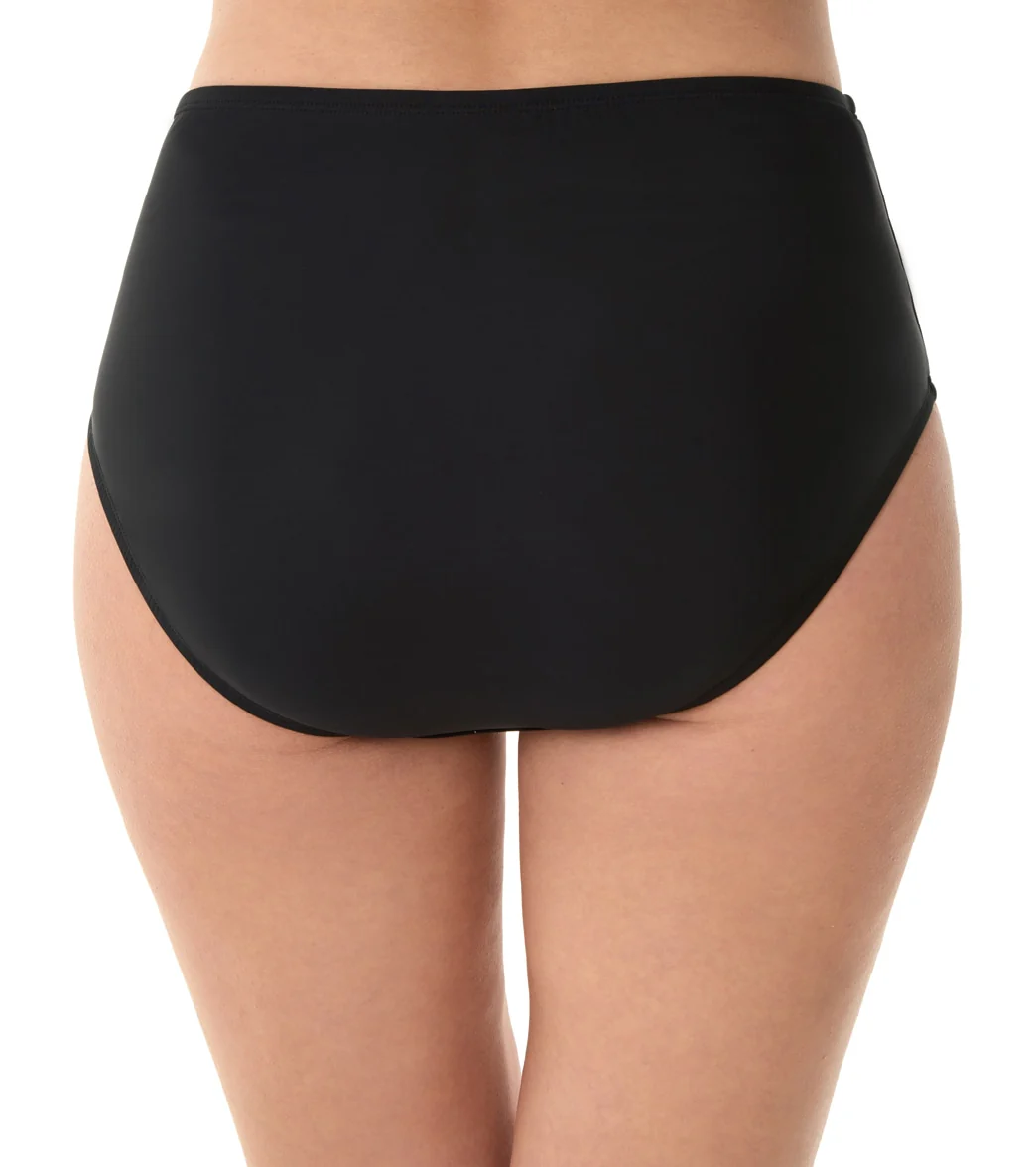 Penbrooke Solid Shirred Front Bikini Bottom - Image 3