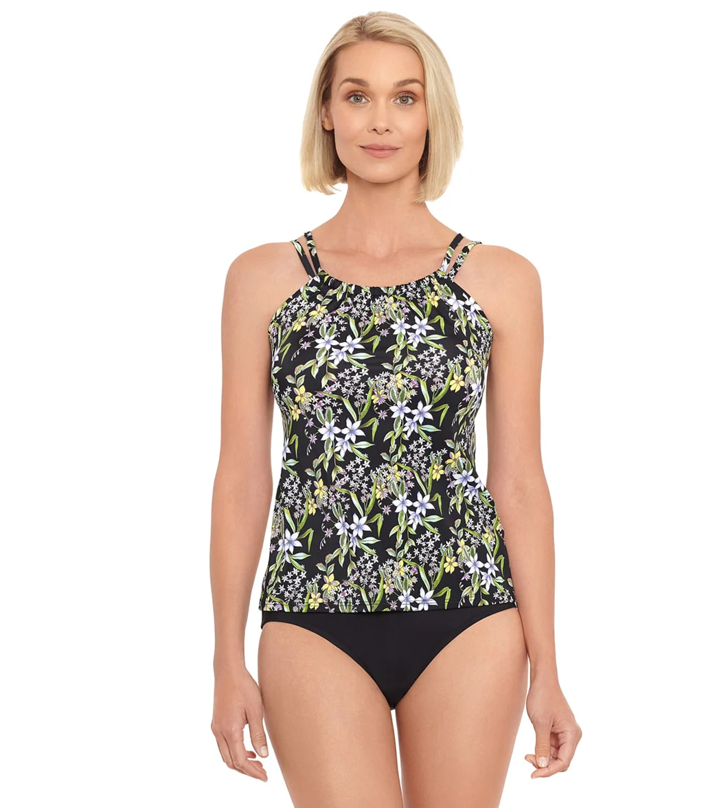 Penbrooke Women's Prairie Dance Mastectomy High Neck Tankini Top - Image 8