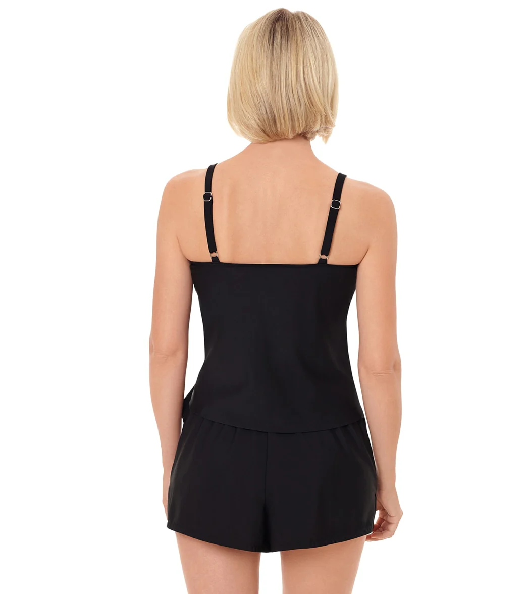Penbrooke Women's Solid Wrap Romper - Image 8