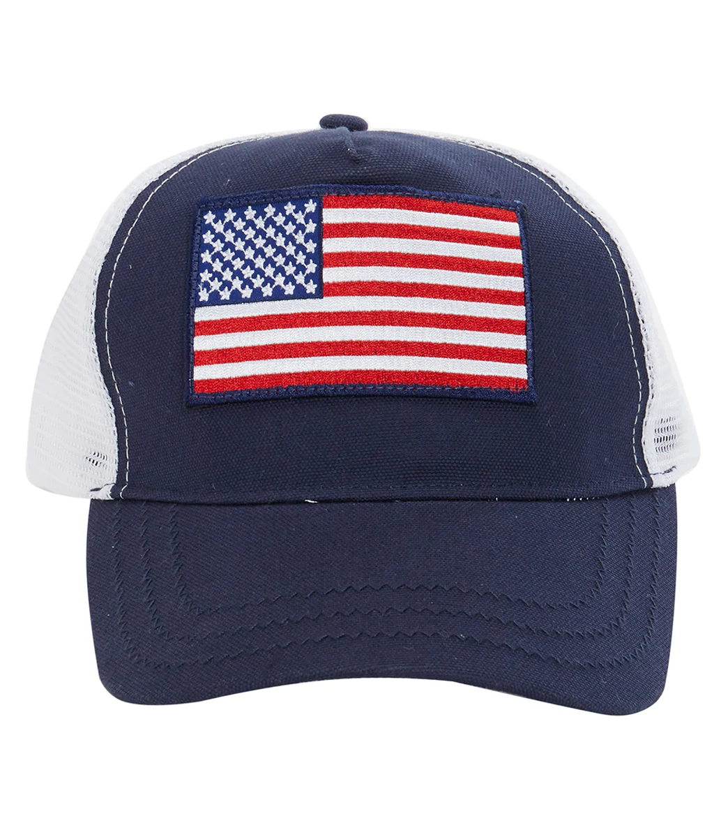 Peter Grimm Rushmore Patriotic Americana 3" Brim Adjustable Trucker Hat - Image 2