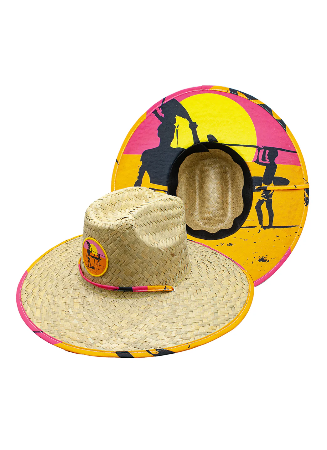 Peter Grimm Tahiti Lifeguard Straw 4.5" Brim Sun Hat - Image 2