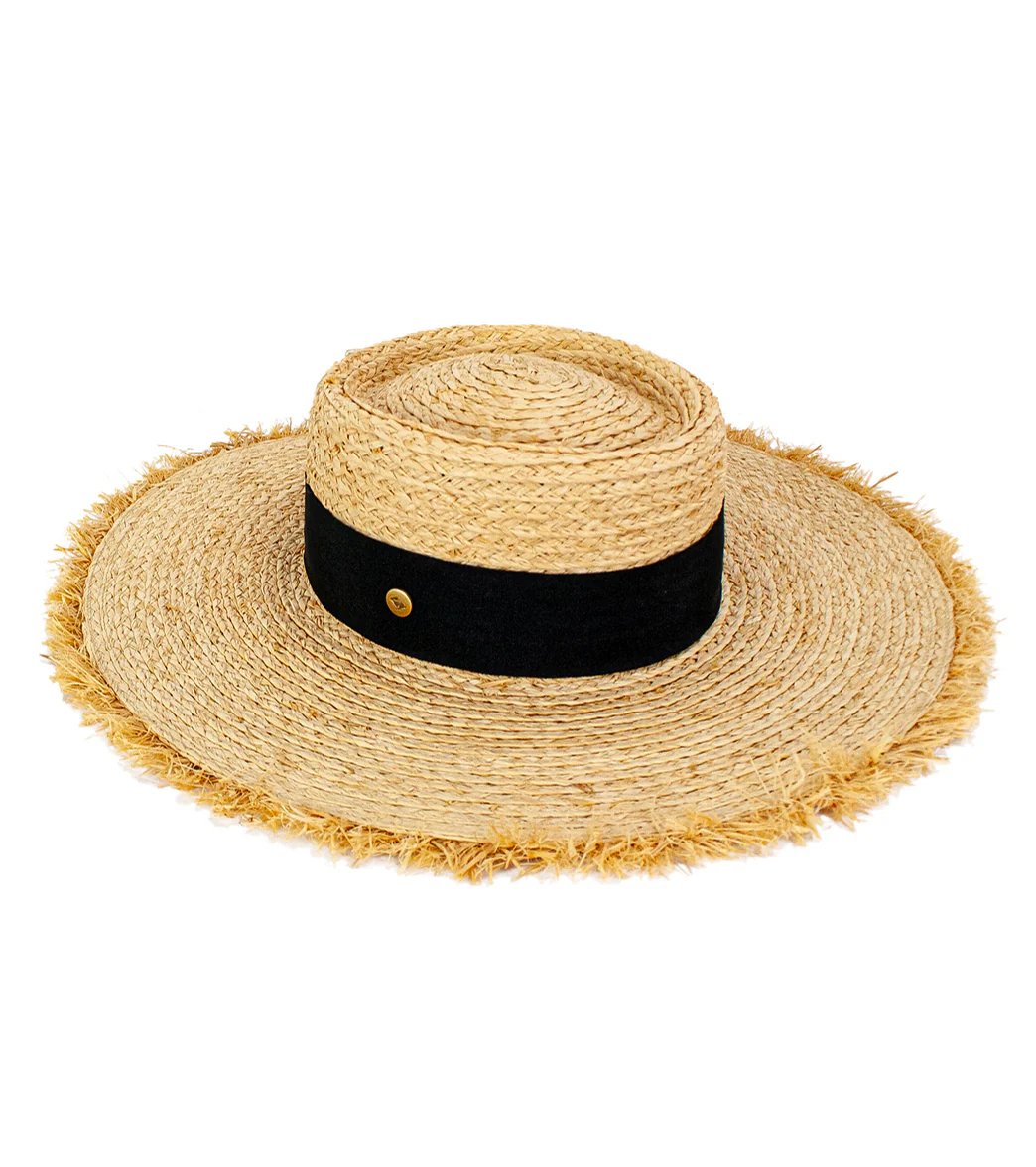 Peter Grimm Valencia Crushable & Packable Raffia Straw Sun Hat - Image 4