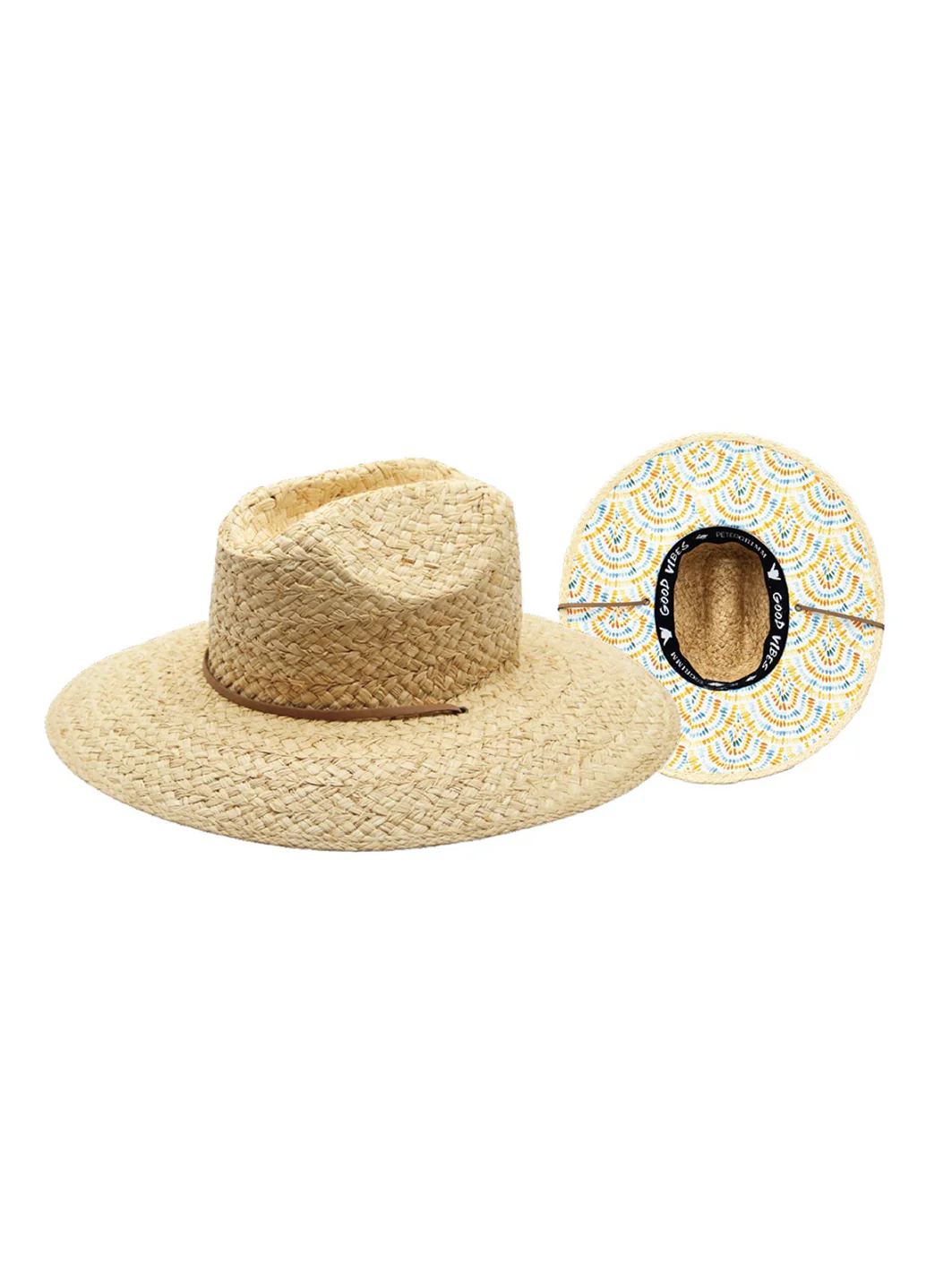 Peter Grimm Water Color Crushable Packable Adjustable Lifeguard Hat - Image 2