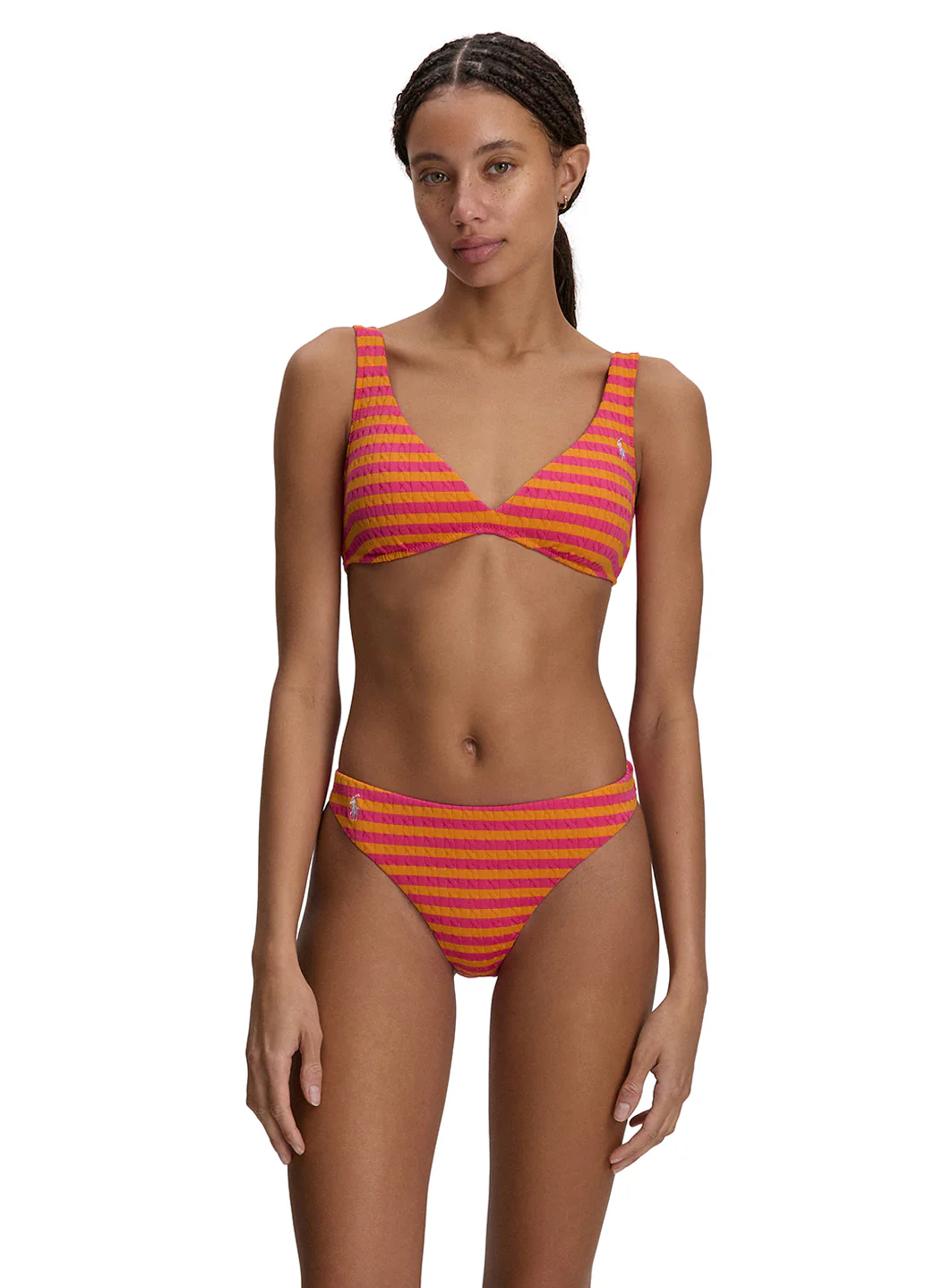 Polo Ralph Lauren Women's Cable Stripe Bikini Bottom - Image 6
