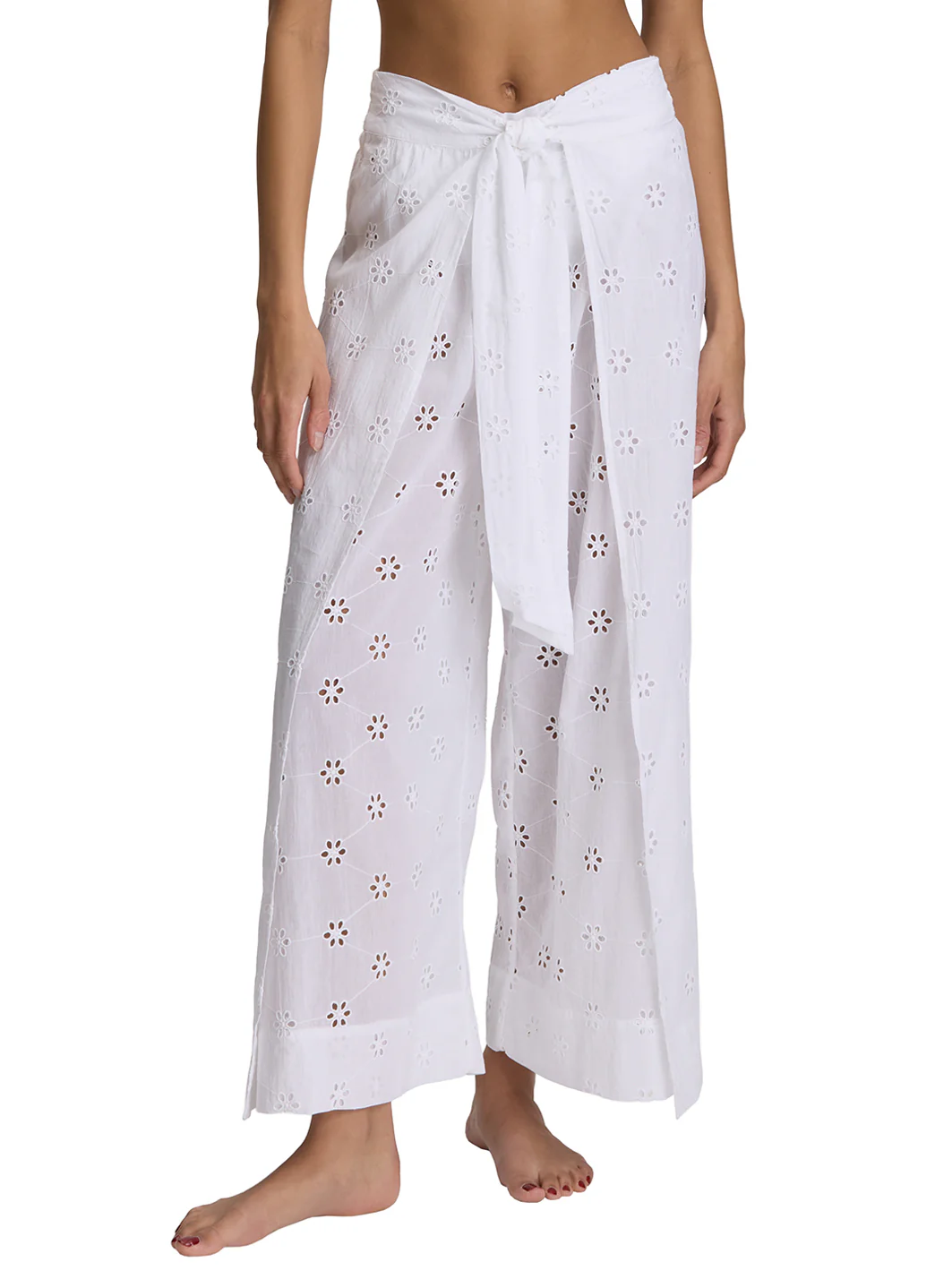 Polo Ralph Lauren Women's Eyelet Covers Wrap Cover Up Pant - Image 2