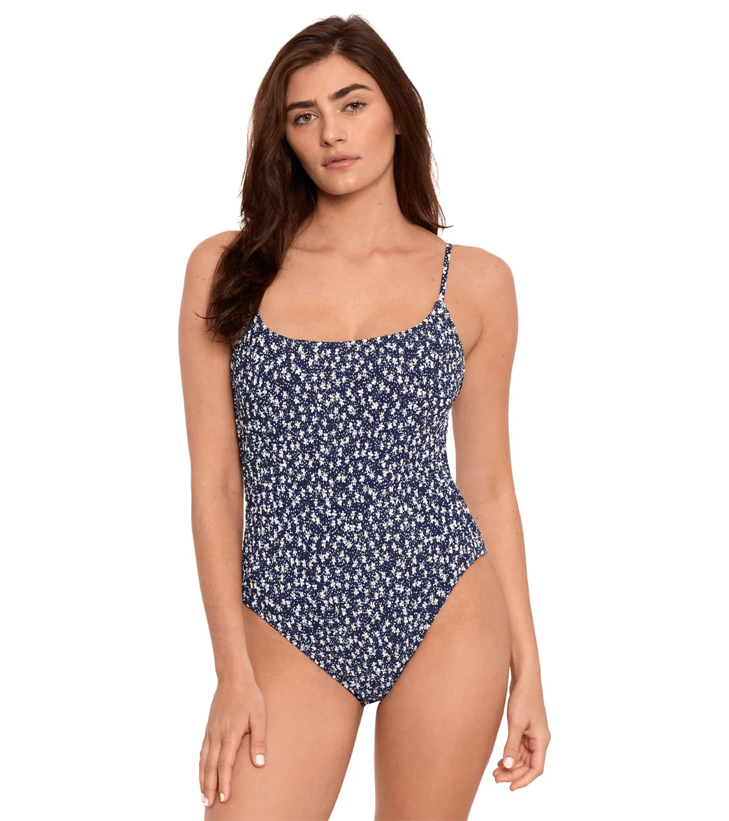 Polo Ralph Lauren Women's Le Petit Fleur Smocked Kennedy One Piece Swimsuit - Image 6