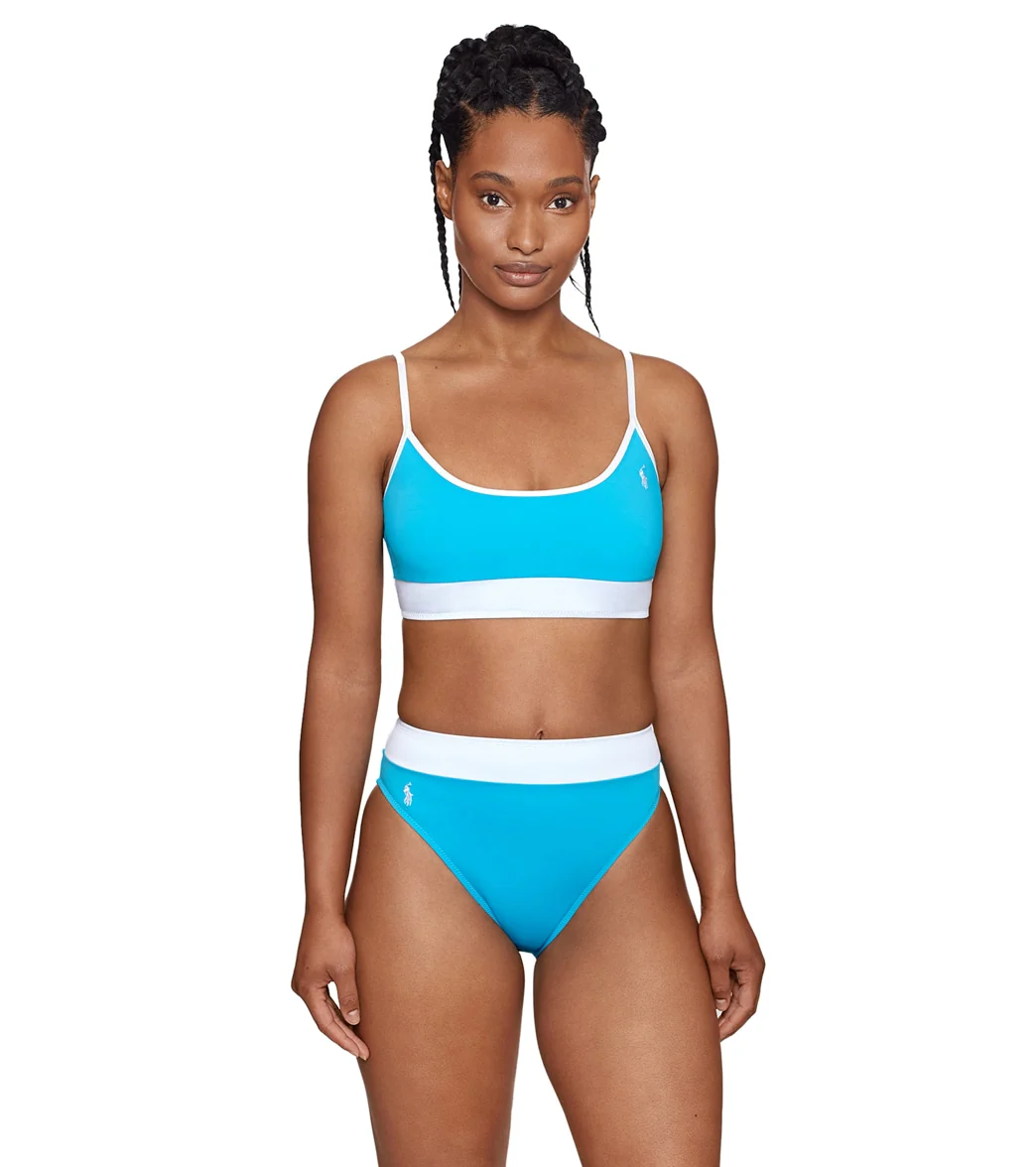 Polo Ralph Lauren Women's Logo Icons Midkini Bikini Top - Image 4