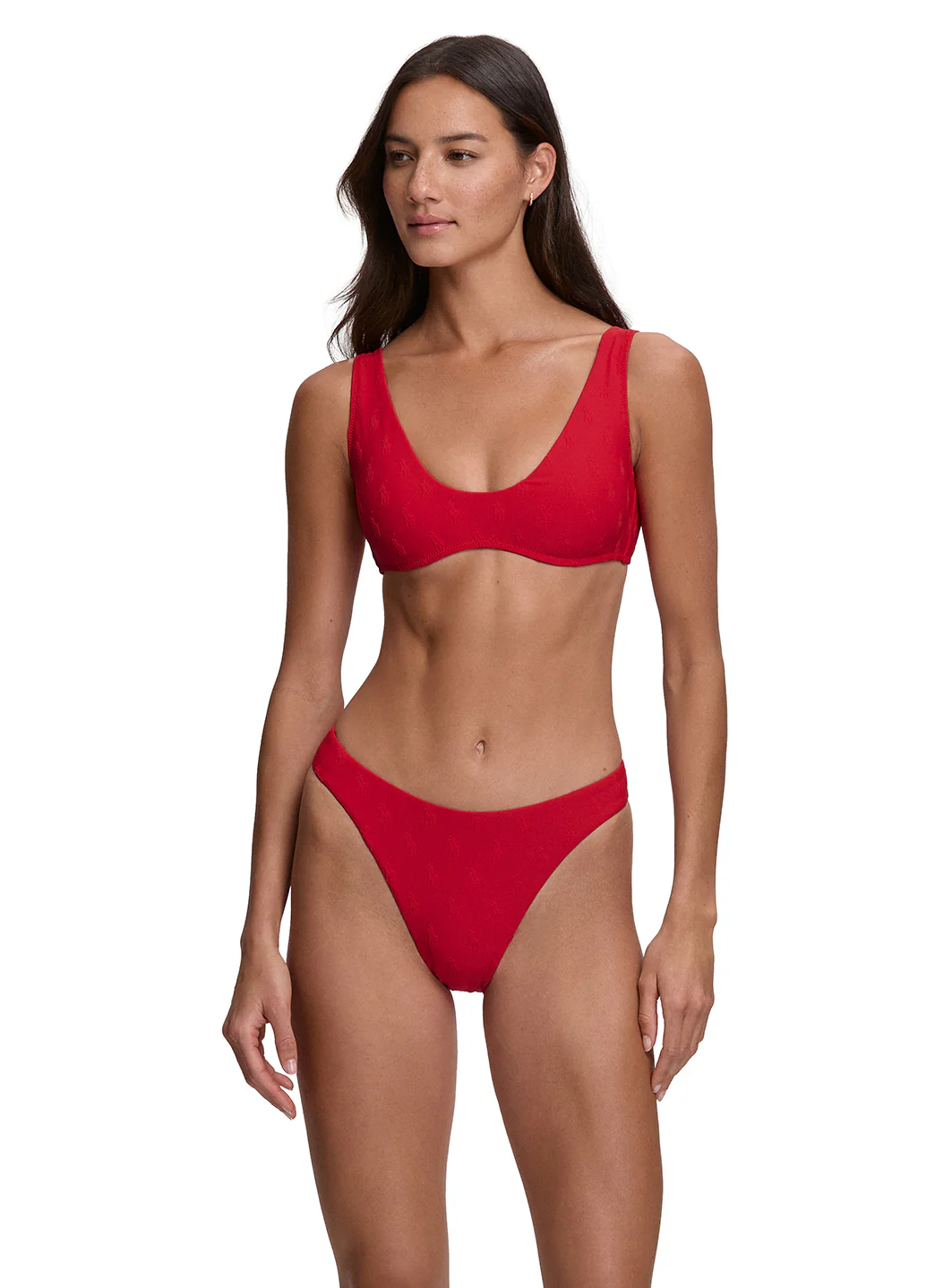 Polo Ralph Lauren Women's Logo Jacquard High Leg Scoop Bikini Bottom - Image 12