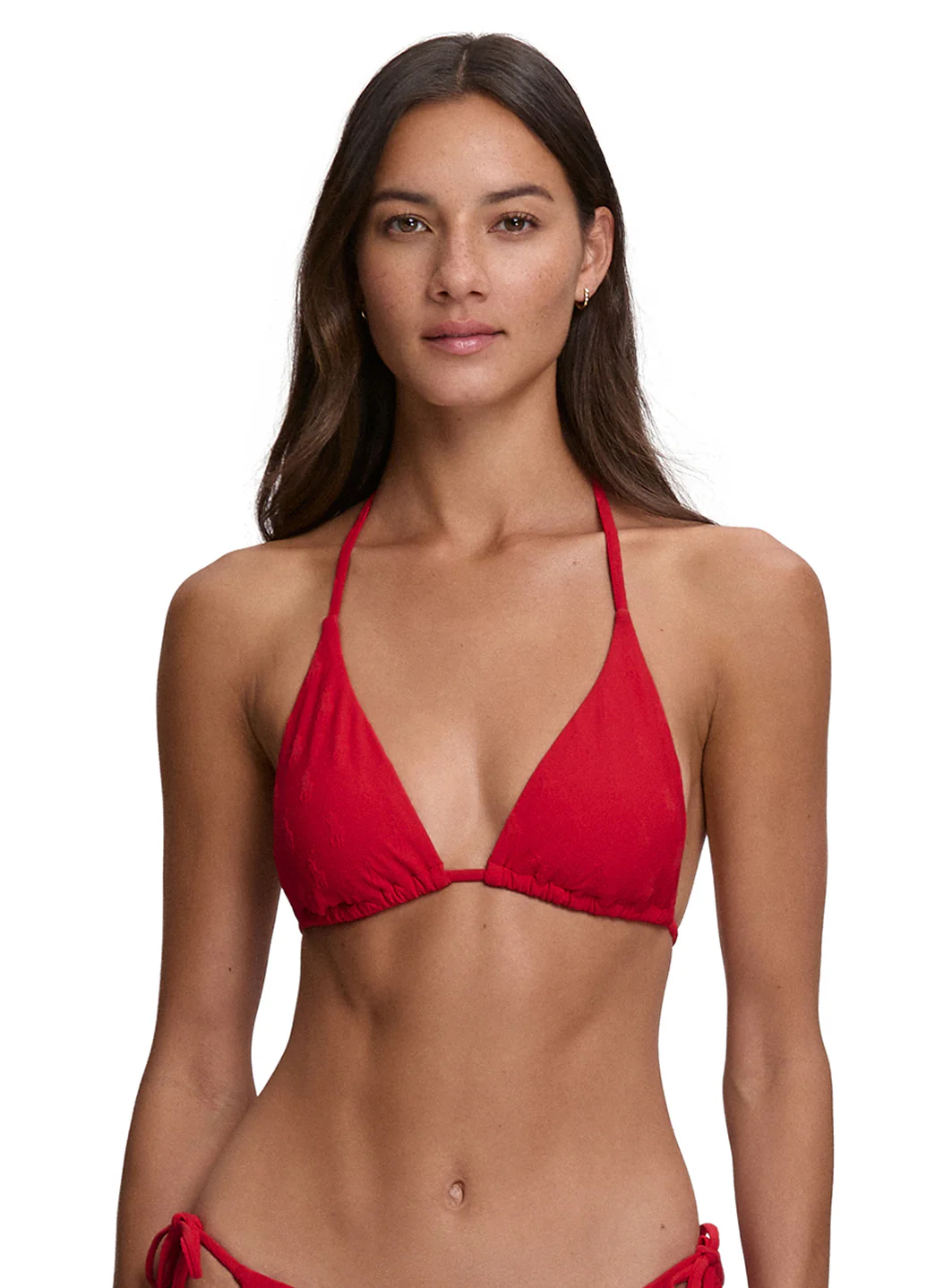 Polo Ralph Lauren Women's Logo Jacquard Ricky Slider Triangle Bikini Top - Image 2