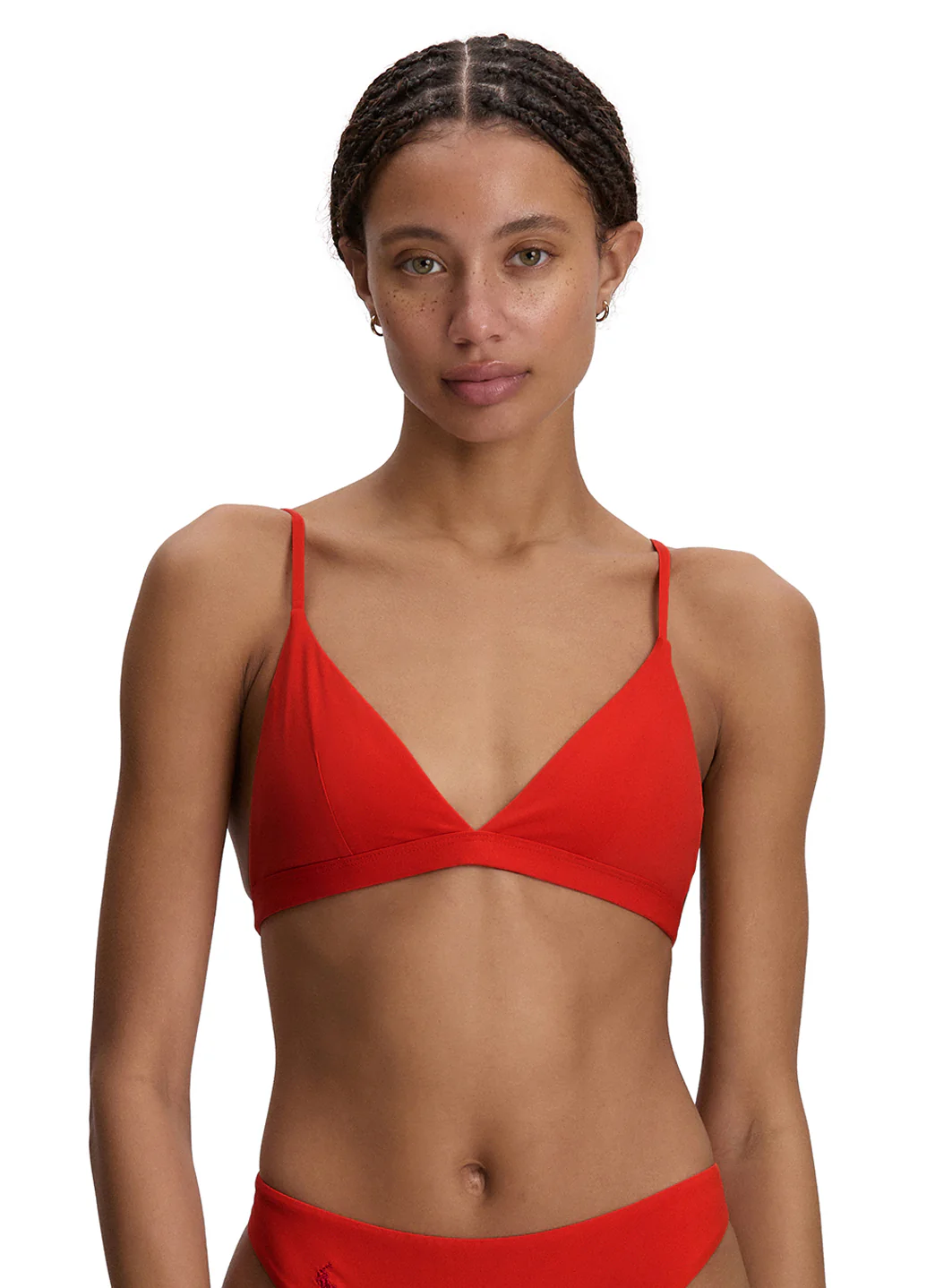 Polo Ralph Lauren Women's Minimal Solids V Neck Bralette Bikini Top - Image 3