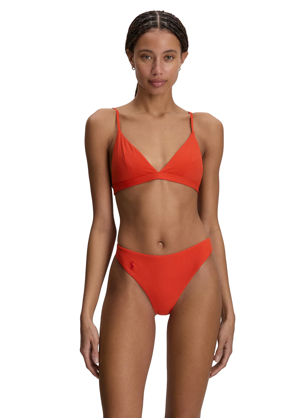 Polo Ralph Lauren Women's Minimal Solids V Neck Bralette Bikini Top - Image 6