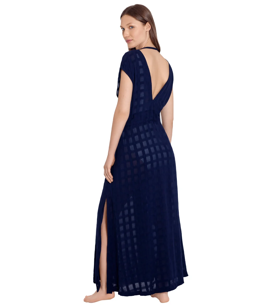 Polo Ralph Lauren Women's Plaid Beachwear Plunge Maxi Dress - Image 2